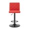 Armen Living Duval Adjustable Red Faux Leather Swivel Bar Stool LCDUBABLRED - alternate 7